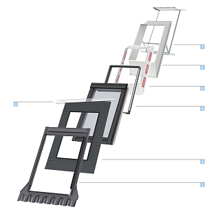 Купить Мансардное окно VELUX Комфорт плюс GLL SK08 1061 114х140см ручка сверху / двухкамерный энергоэффективный стеклопакет - изображение 5